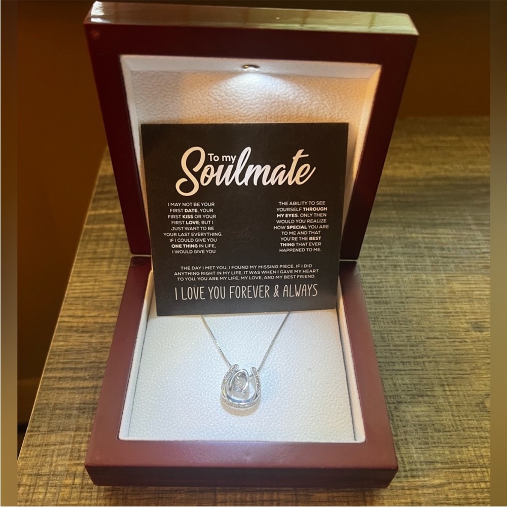 To My Soulmate Necklace in Luxury Light Box - NEW